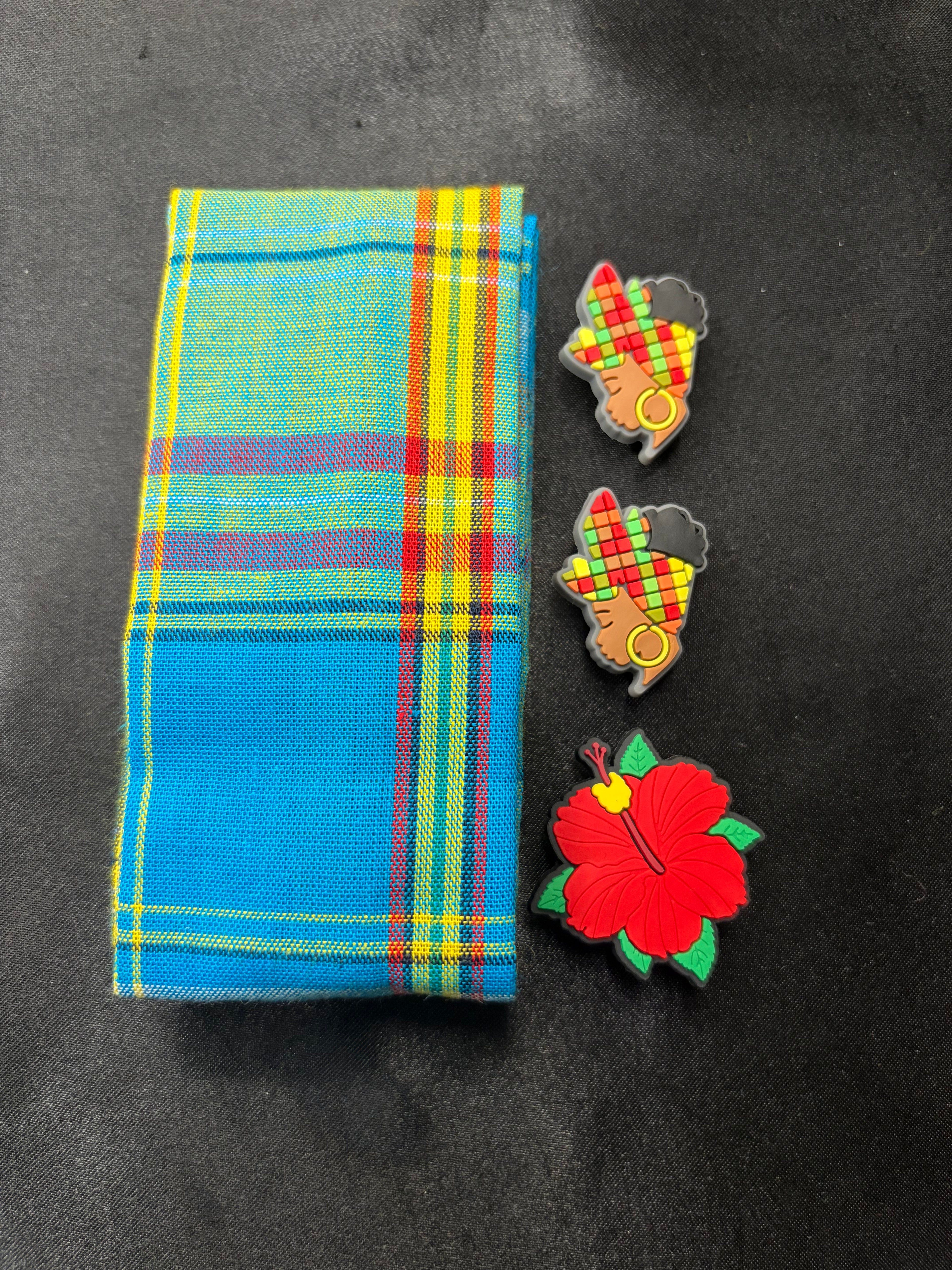 Pack madras bleu